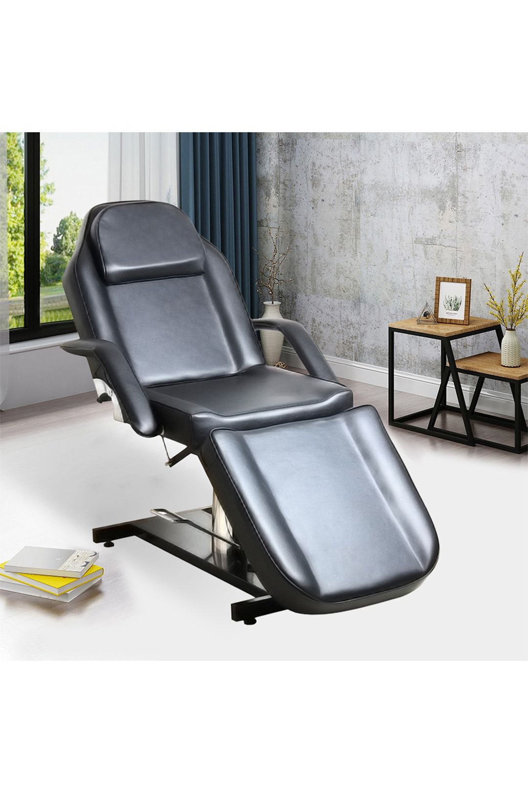 Living and Home Adjustable Leather Beauty Salon and SPA Recliner Chair image 2