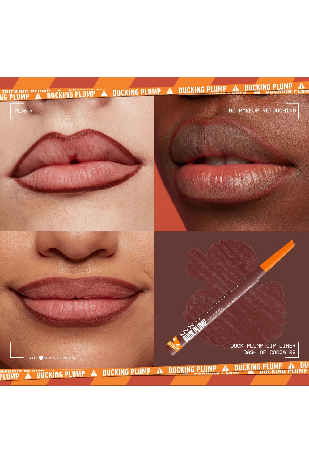 NYX Professional Makeup Duck Plump Plumping Lip Liner 0.33g Dash Of Cocoa image 4