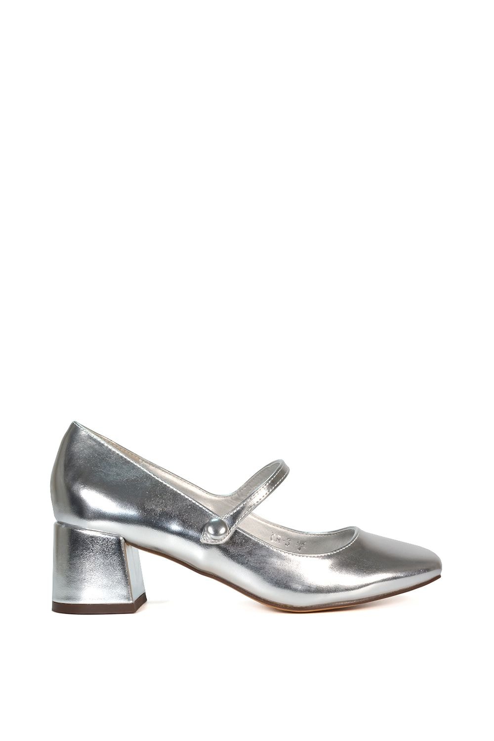 XY London 'Leneka' Mary Jane Low Block Heel Court Shoes