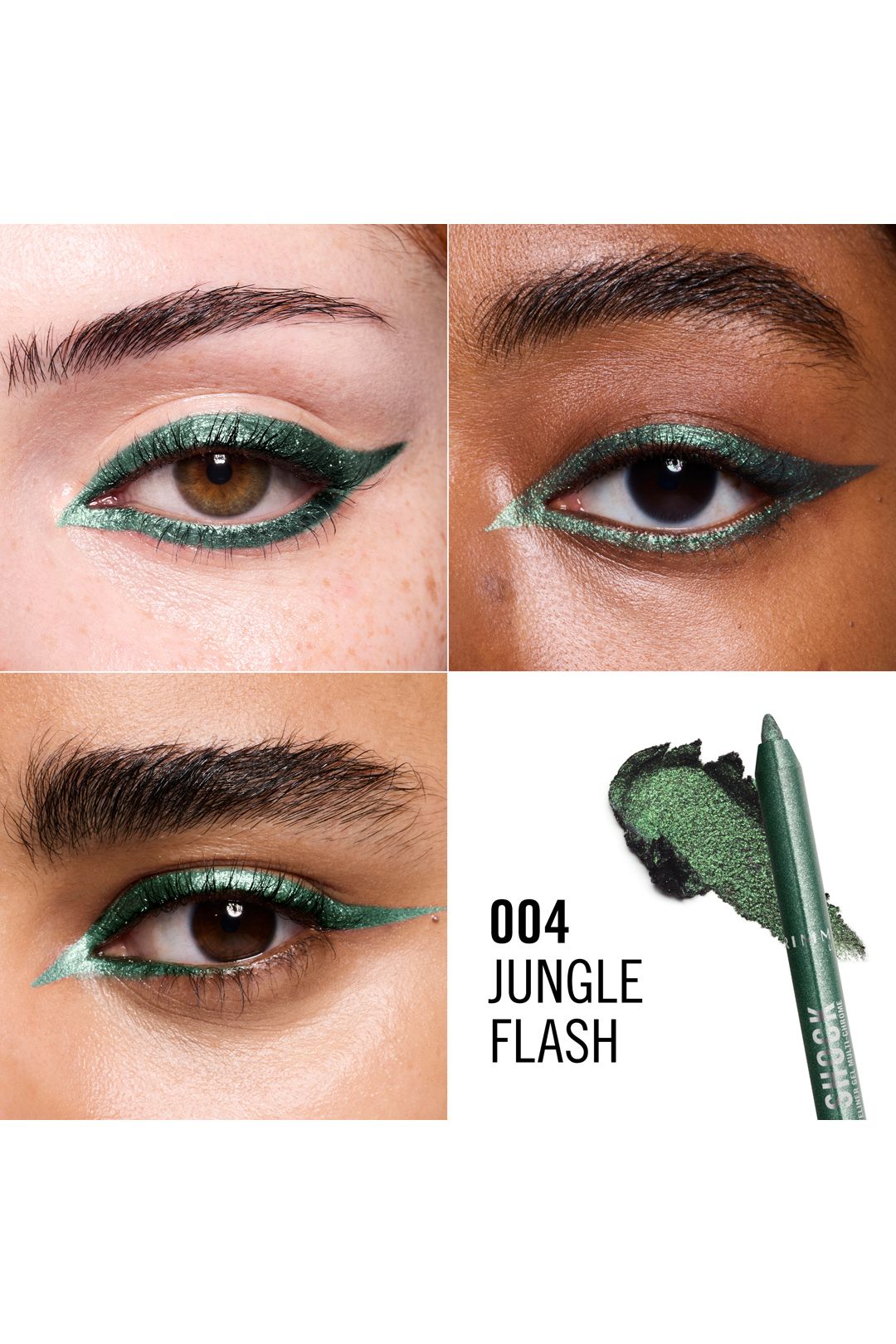 Rimmel London Thrill Seeker Multi-Chrome Gel Eyeliner 1.2g 004 Jungle Flash image 2