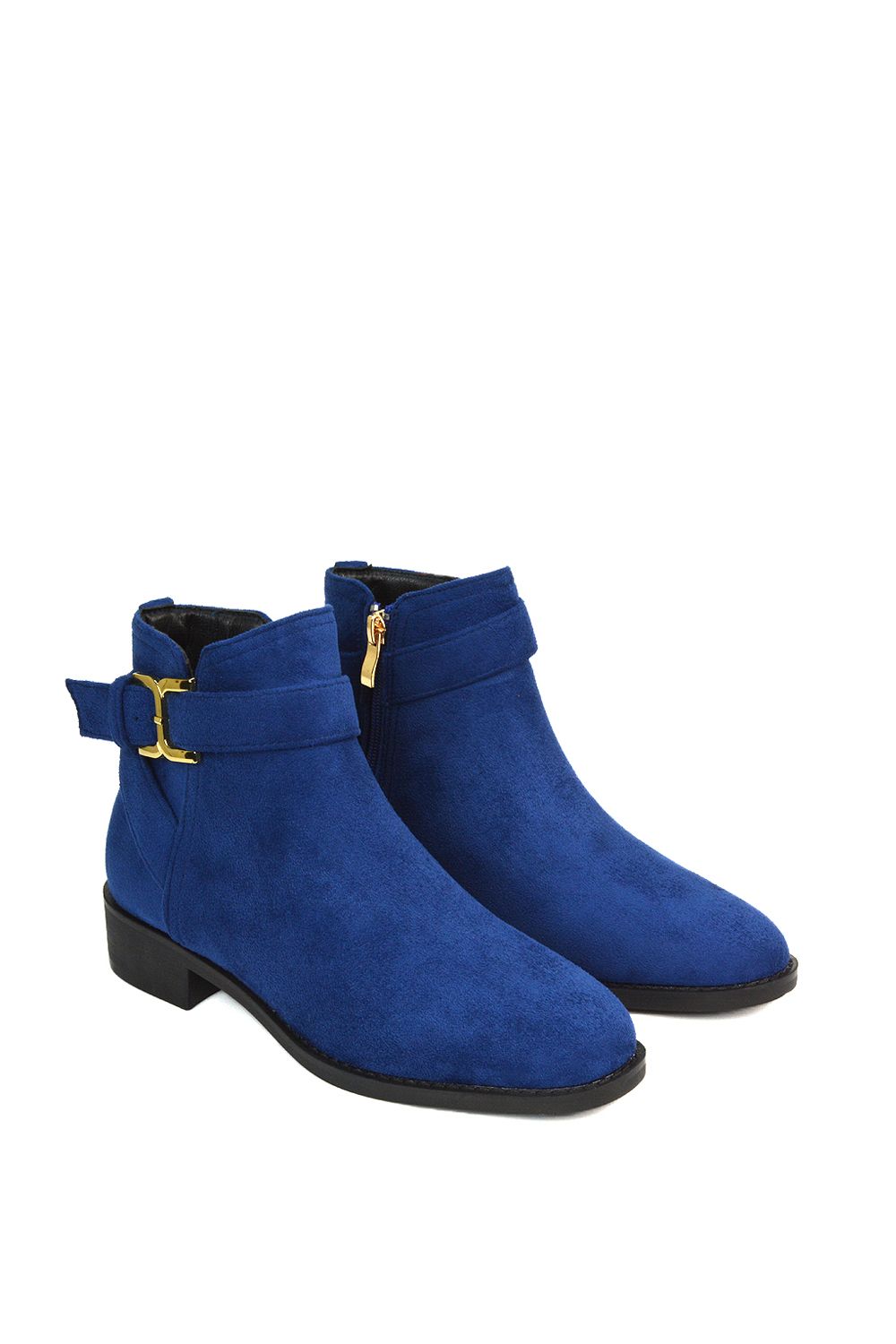 XY London 'Shyla' Zip Up Ankle Chelsea Boots With Low Heel image 5