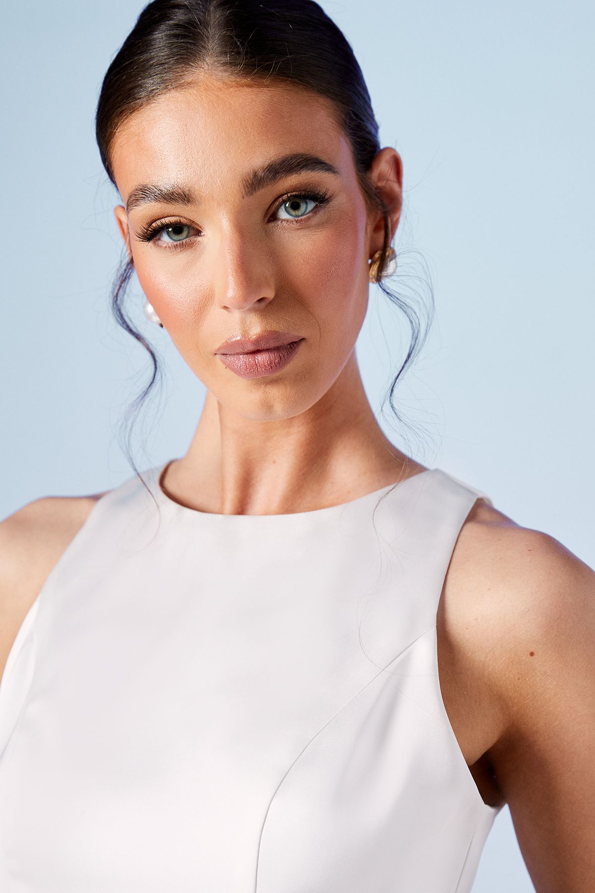 Oasis Satin Racer Bridal Top Ivory image 4