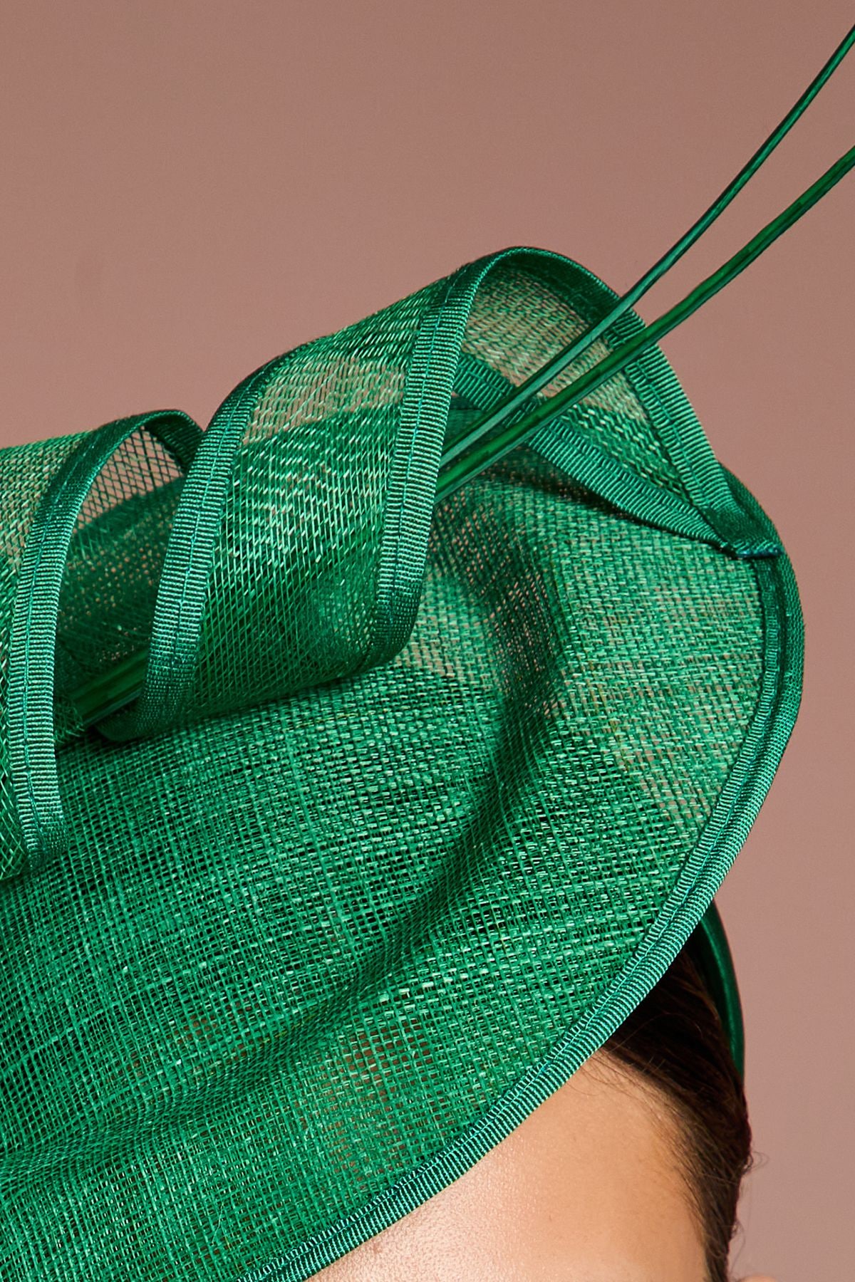 Coast Twist Loop And Quill Fascinator Green image 3
