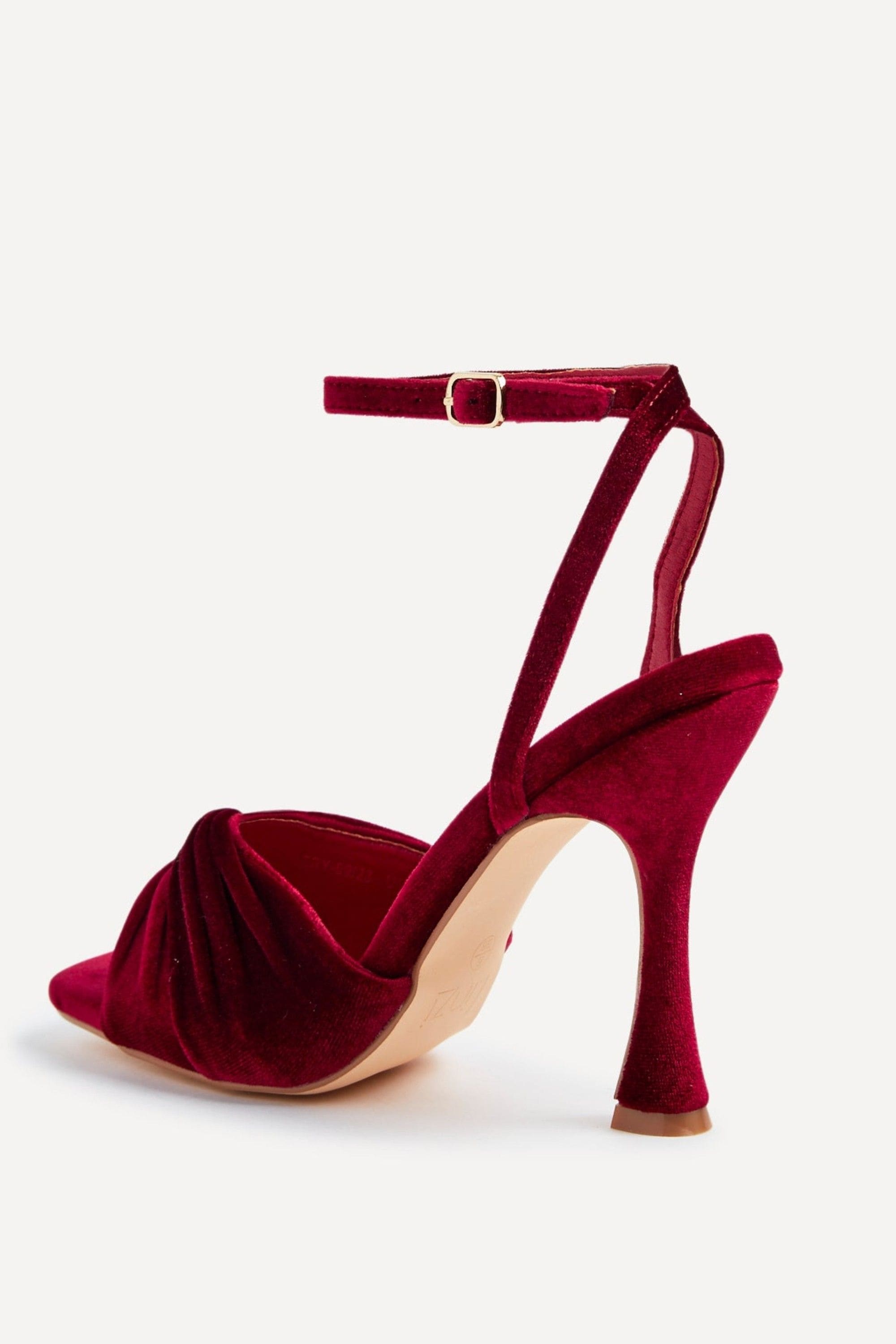Linzi Emery Red Velvet Stiletto High Heel image 5