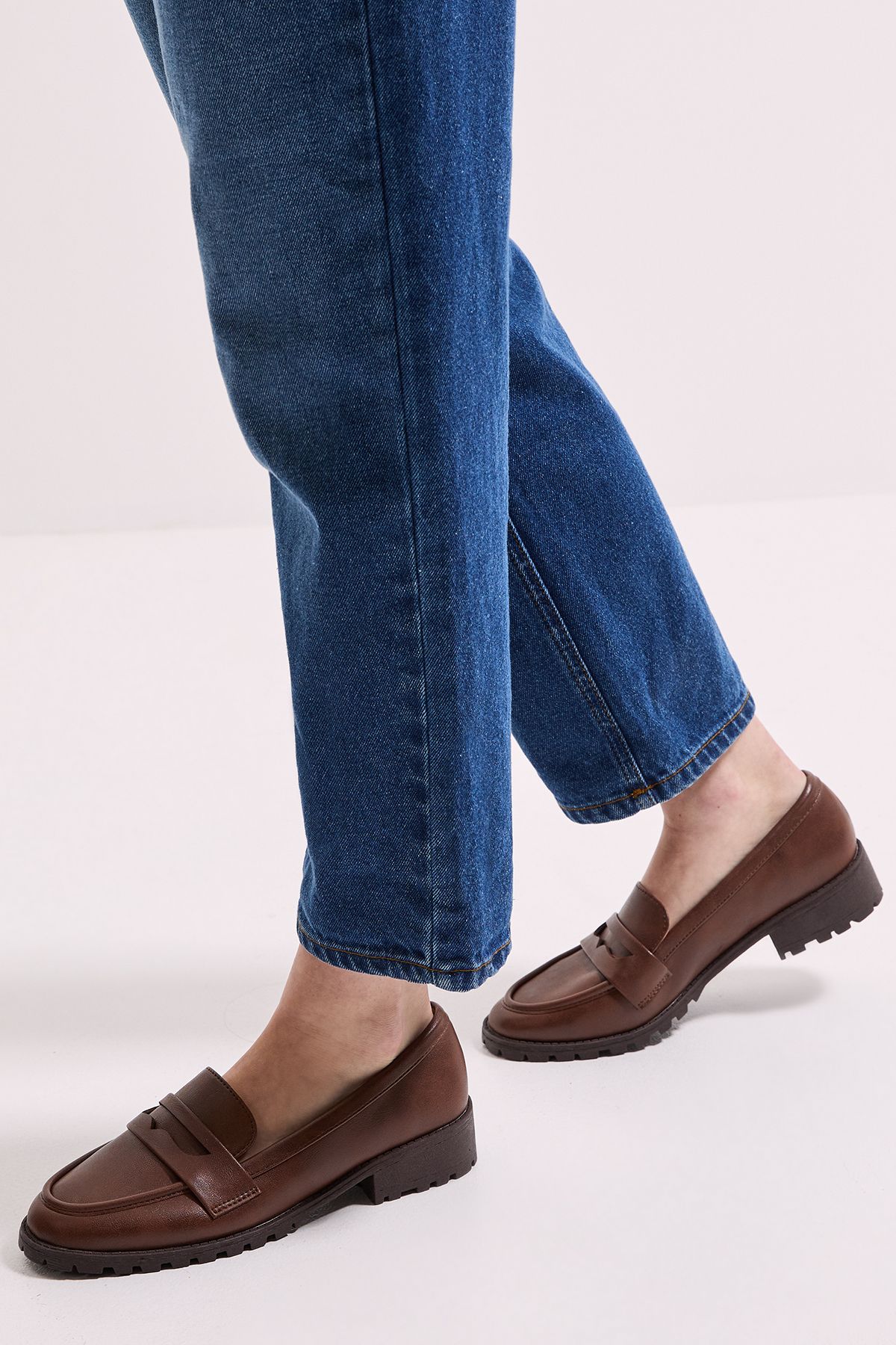 Dorothy Perkins Leoni Chunky Loafers Tan