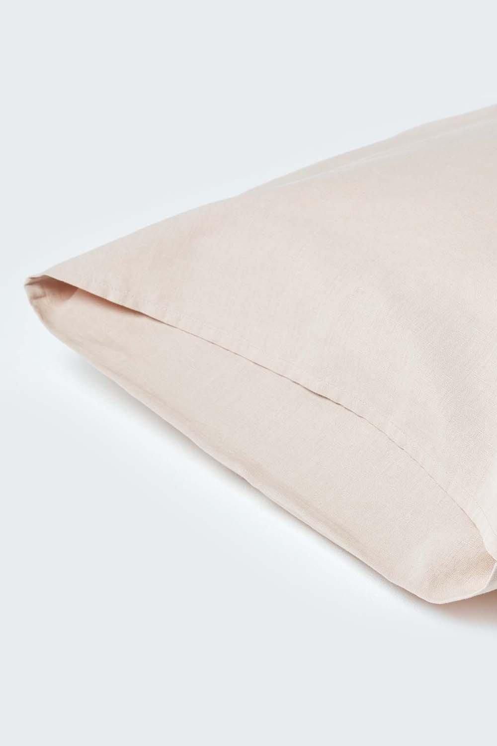 Homescapes Linen Housewife Pillowcase, Standard image 3