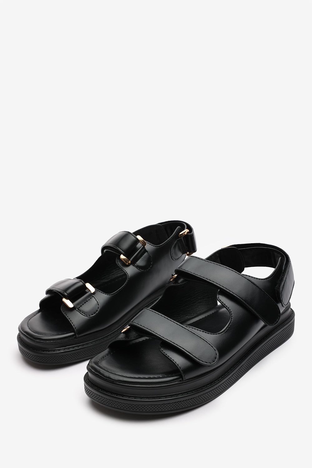 Where's That From 'Mircle' Flatform Sandals With Velcro Closure Straps image 3