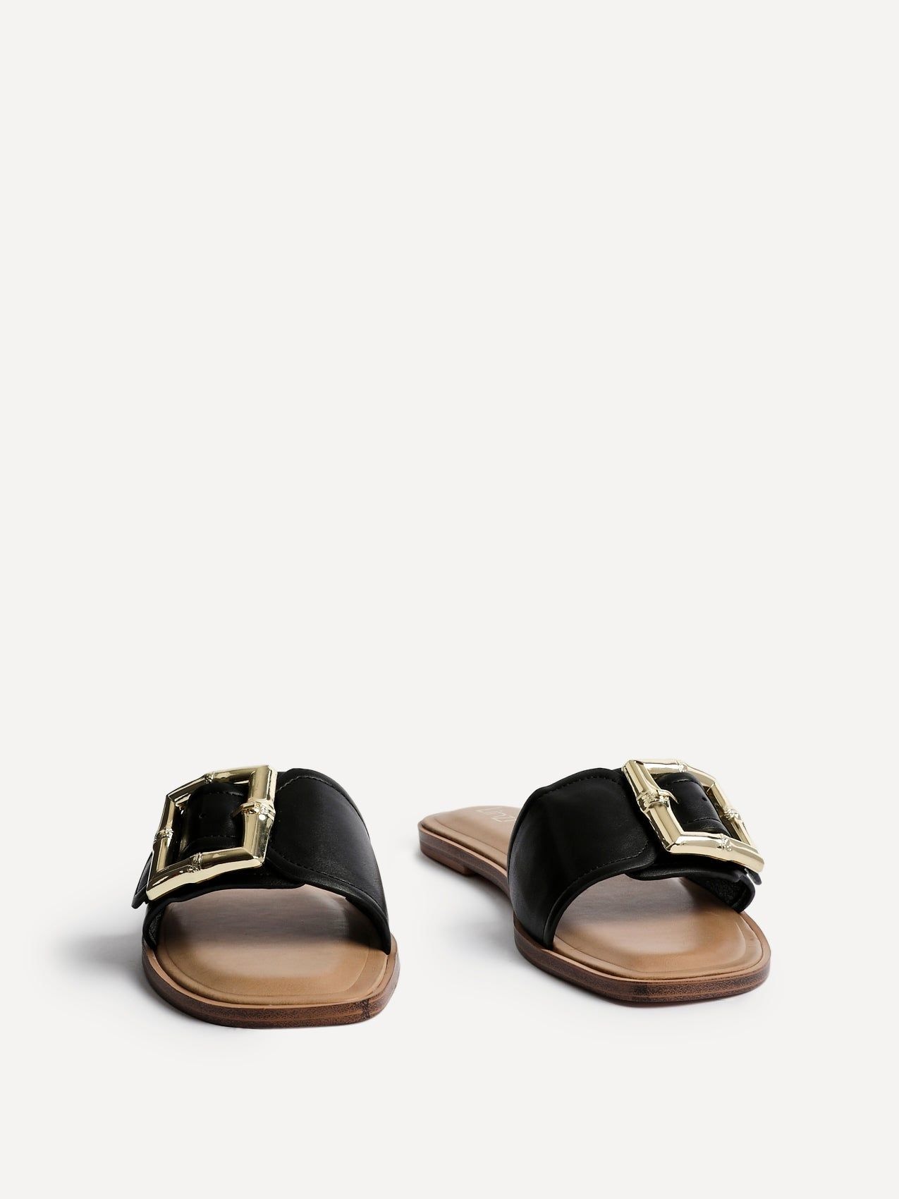 Linzi Tyla Black Flat Slider Sandals image 3