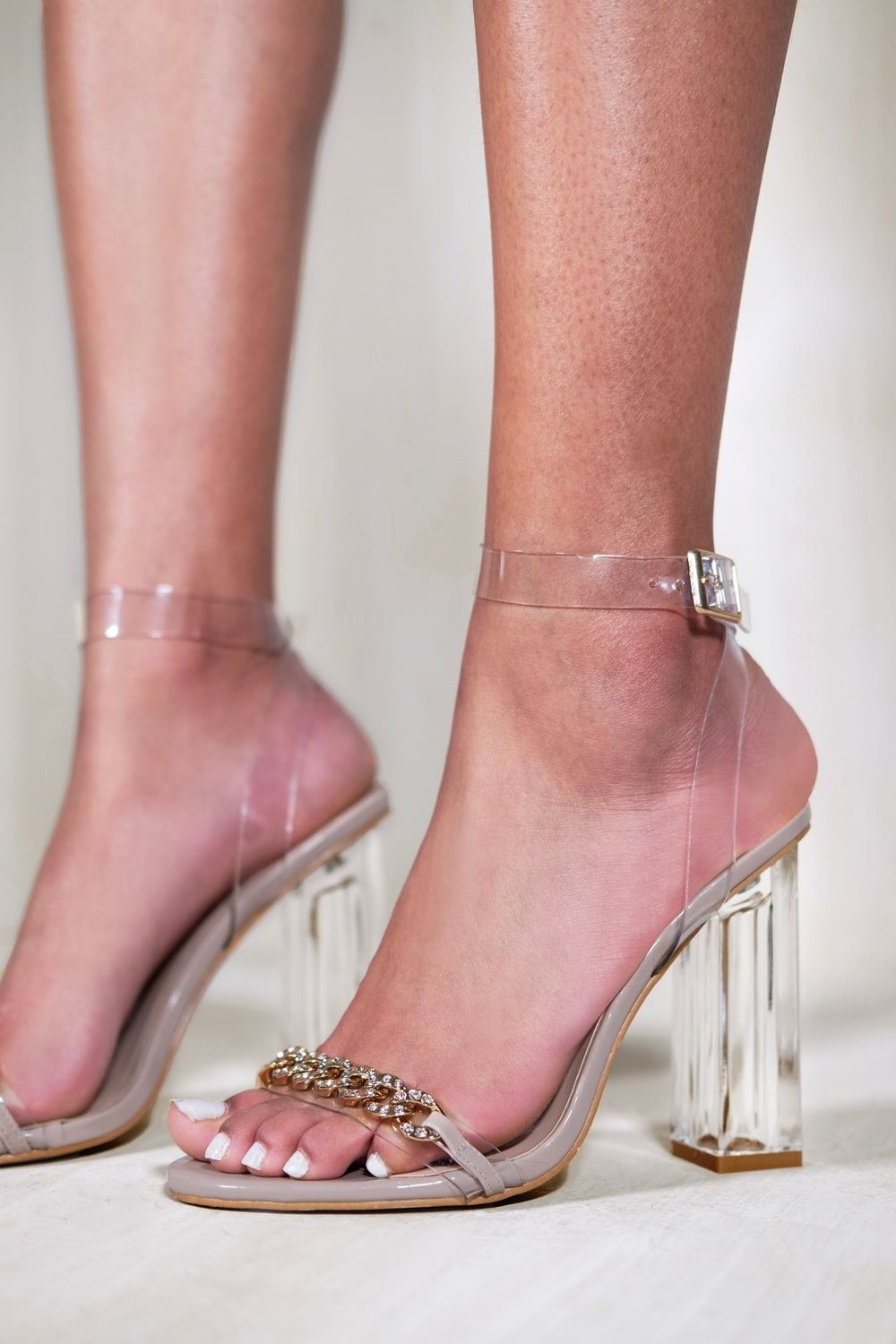 Where's That From 'Athena' Perspex Block Heels image 2