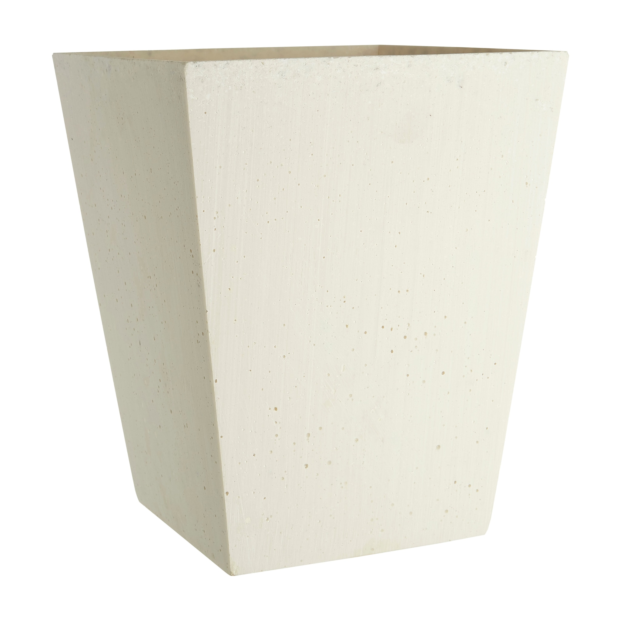 Orsina Polyresin Vase White Polyresin Large Vase image 1