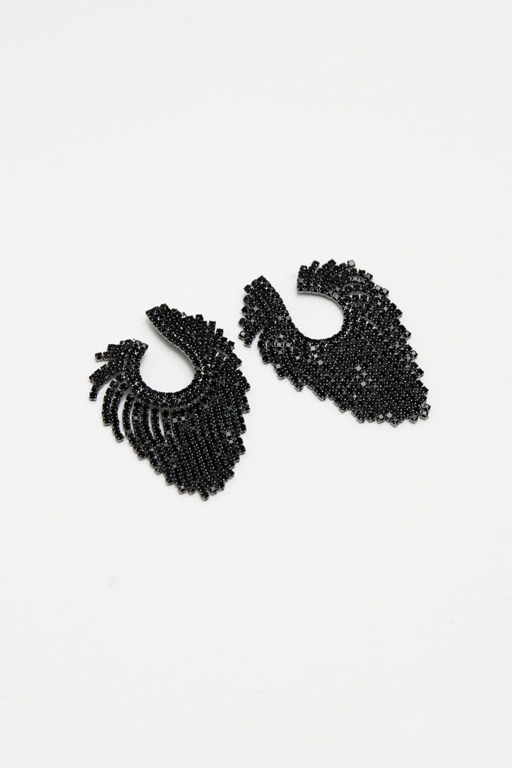 Jon Richard Jet Open Statement Earrings image 3