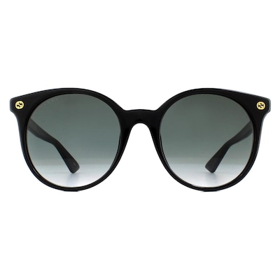 Gucci Round Black Grey Gradient Sunglasses