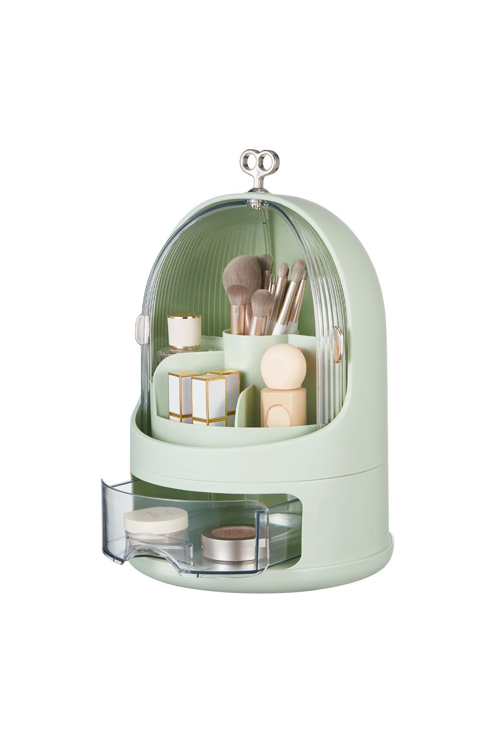 SHEONLY Freestanding Large Rotating Makeup Organizer Cosmetic Organiser image 2