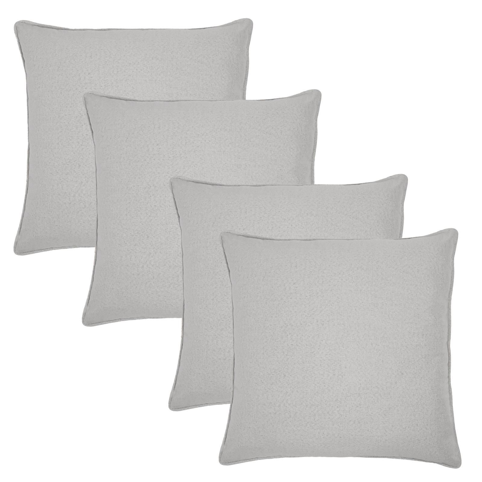 OHS 4 Pack Woven Texture Cushion Covers Home Decor Set image 1