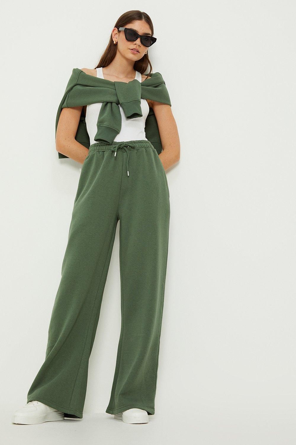 Dorothy Perkins Wide Leg Jogger Sage