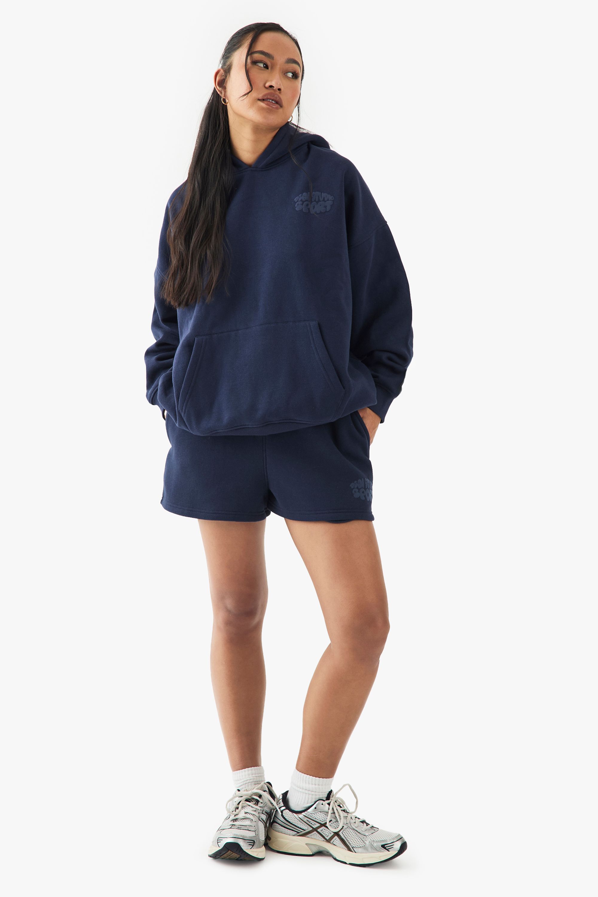 DSGN Studio DSGN Studio Sport Bubble Print Sweat Short Navy image 5