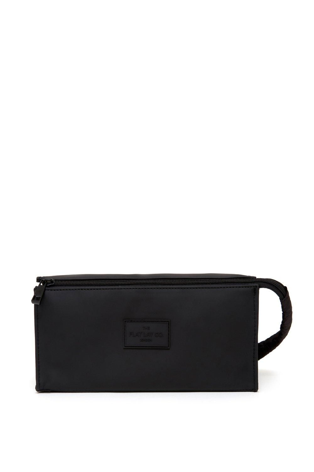 The Flat Lay Co Unisex Box Sponge Bag in Black Black image 1