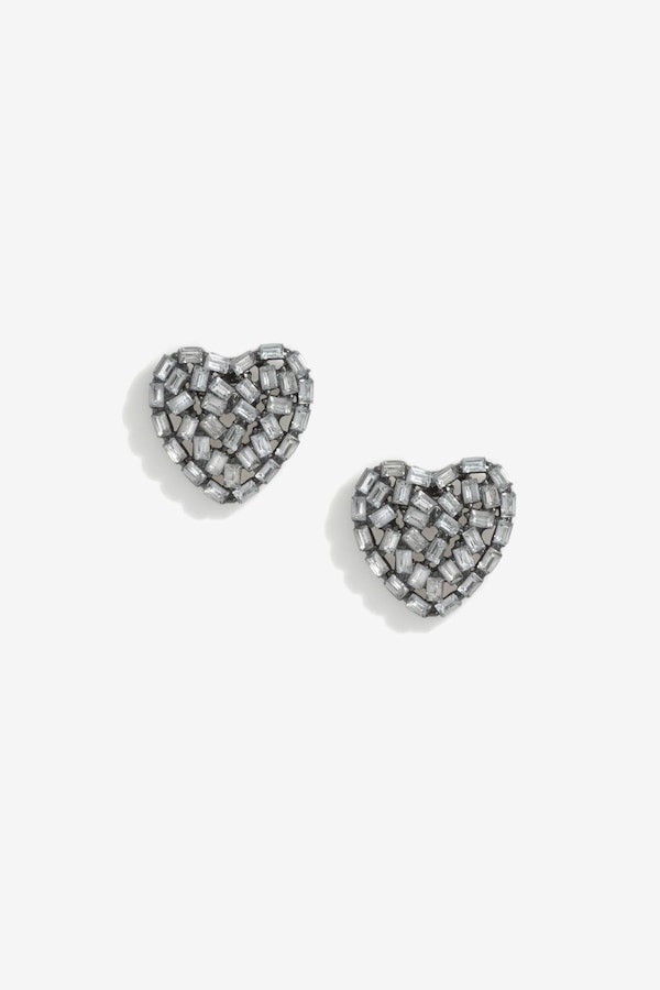 Mood Haematite Heart Stud Earrings