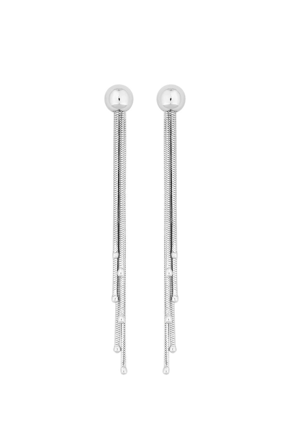 Simply Silver Sterling Silver 925 Tassel Drop Earrings image 1