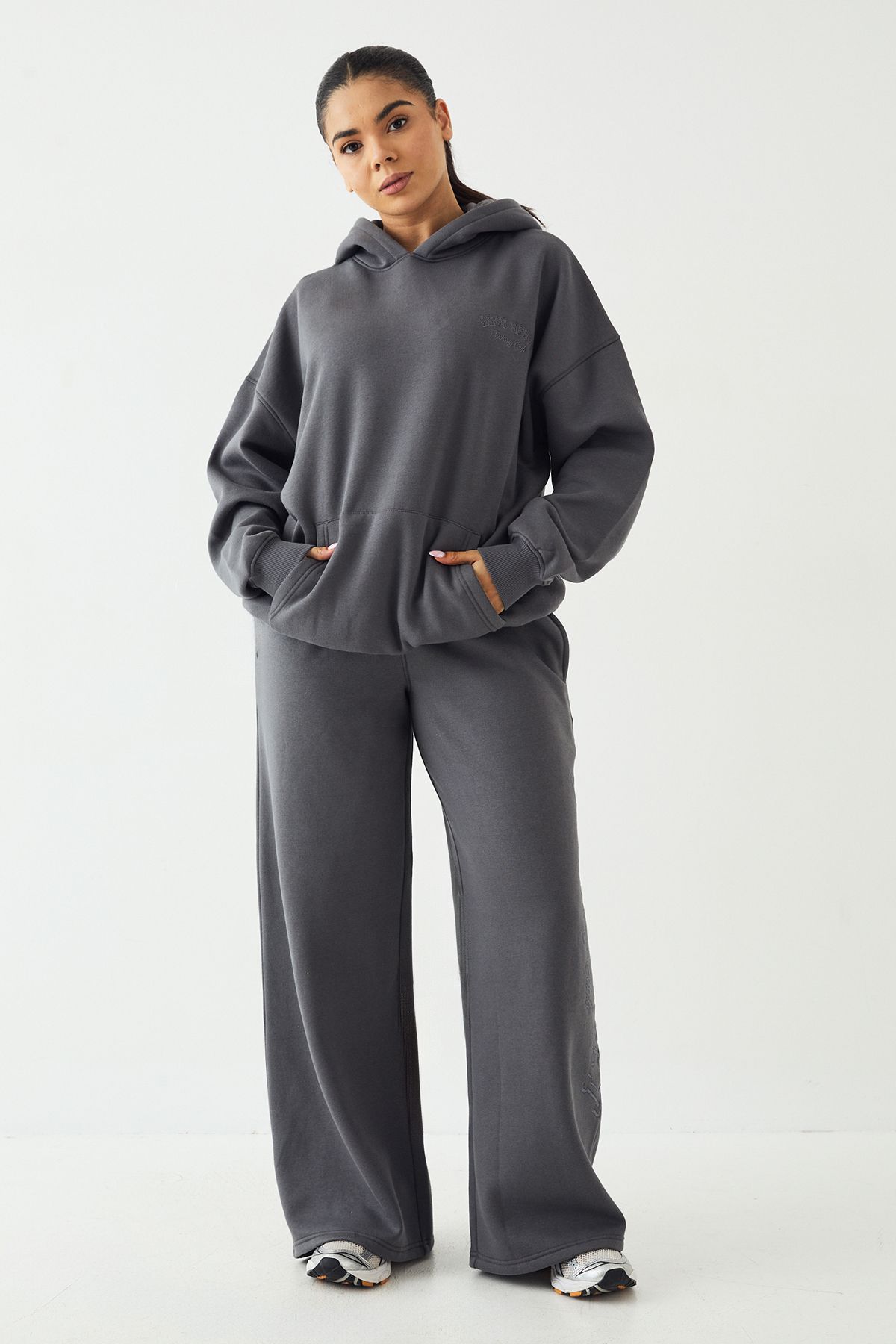 DSGN Studio DSGN Studio Sport Training Club Oversized Hoodie Charcoal image 3