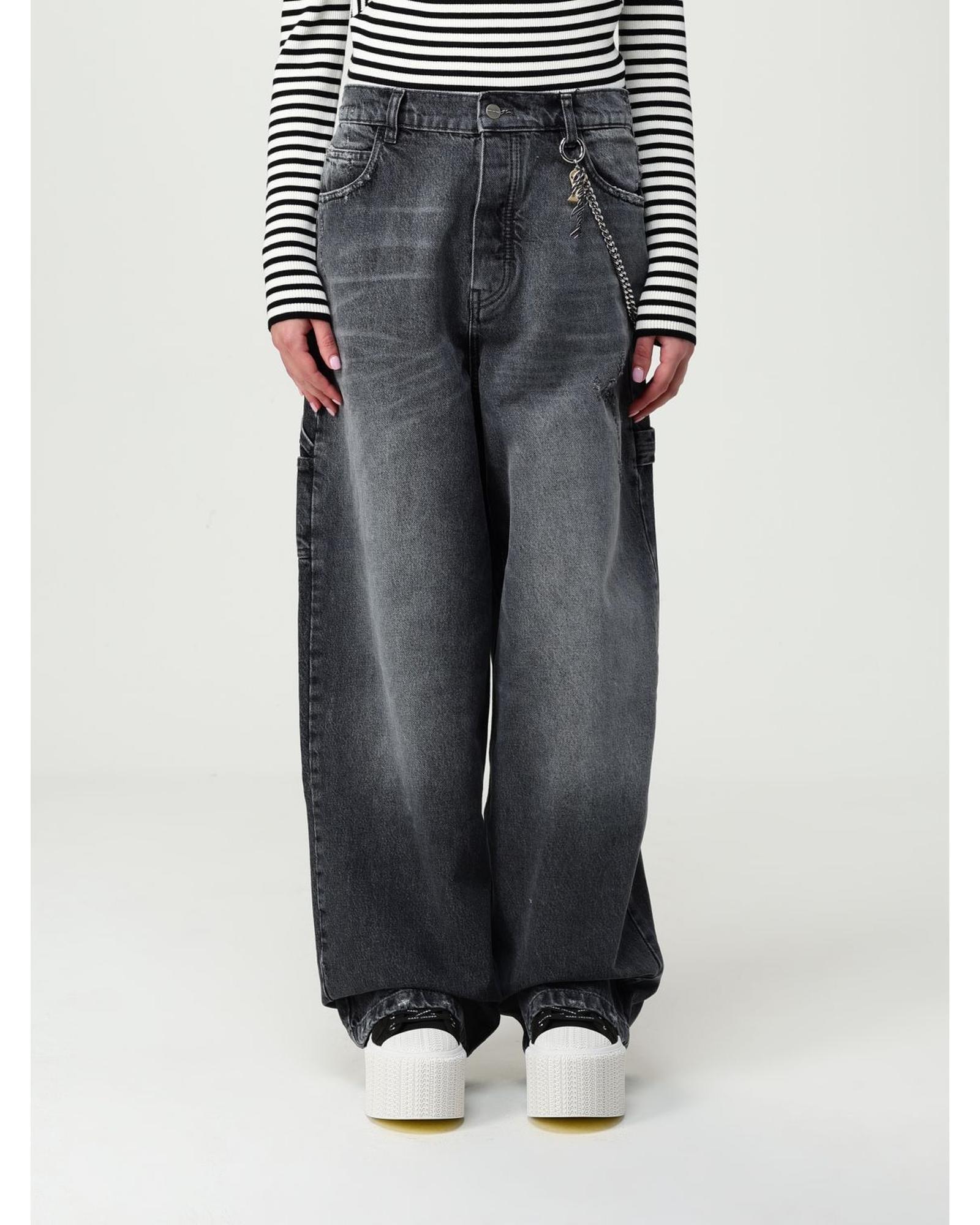 Marc Jacobs Wide Leg Jeans Wo - Grey