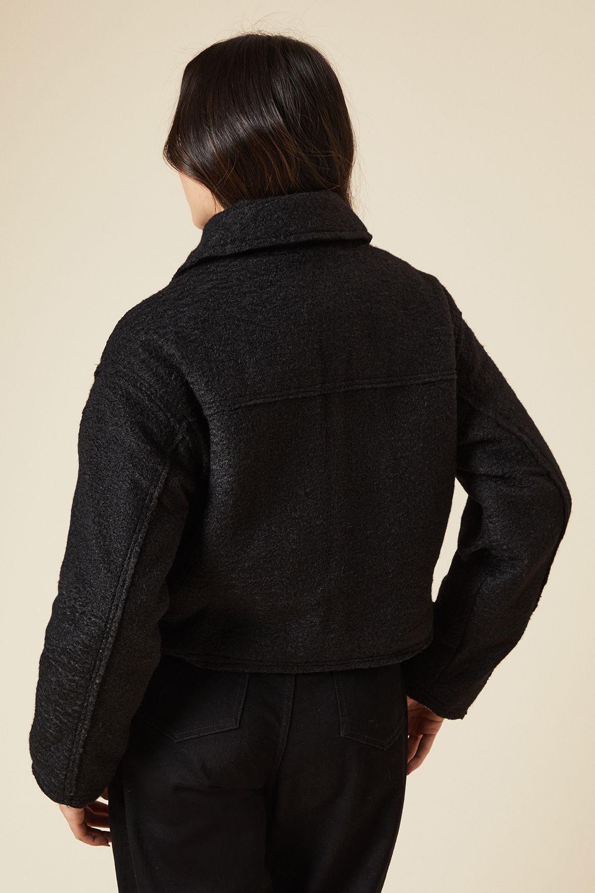 Dorothy Perkins Zip Front Pocket Detail Jacket Black image 3