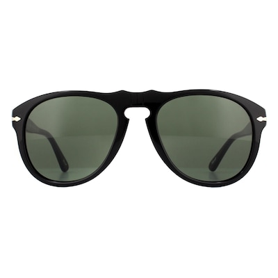 Persol Aviator Black Green Sunglasses