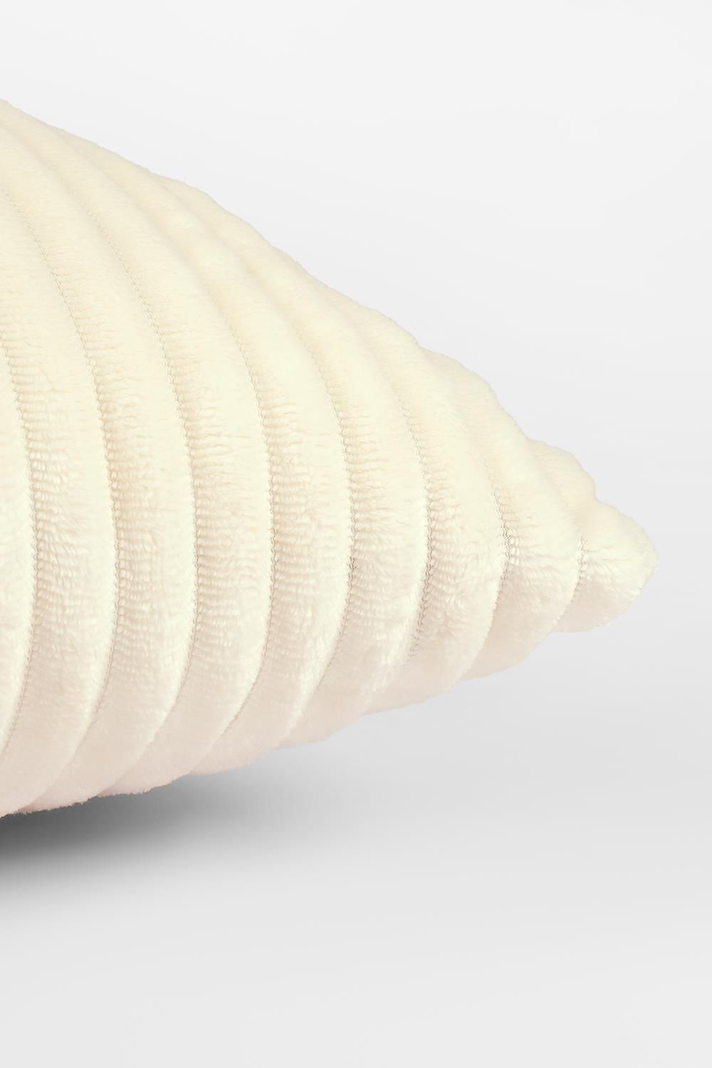 OHS 4 Pack of Ribbed Soft Fleece Cushion Covers image 2