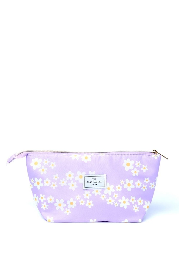 The Flat Lay Co Essential Pouch in Lilac Daisy Multi