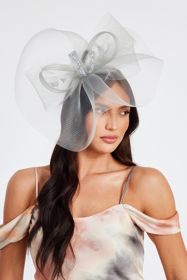 Quiz Grey Embellished Headband Fascinator