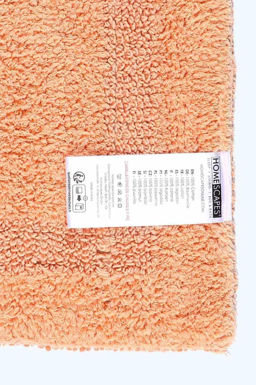 Homescapes Luxury Bath Mat Reversible 100% Cotton 1600GSM, 50 x 80cm, Extra Soft image 3