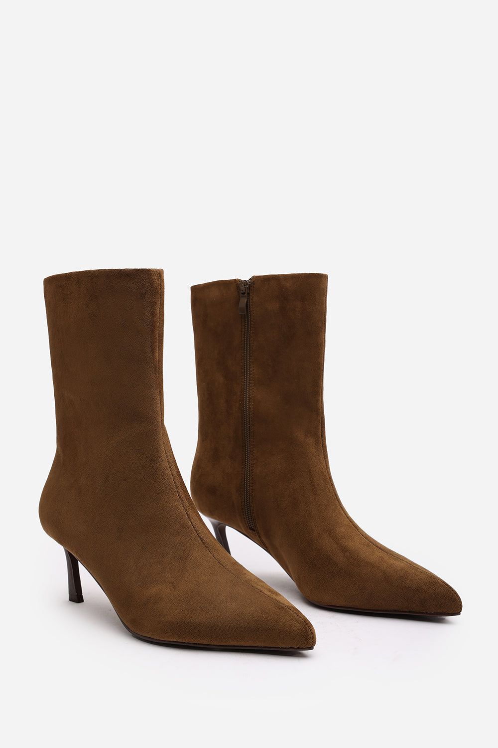 Where's That From 'Aubrey' Suede Pointed Toe Ankle Low Heel Boot image 4