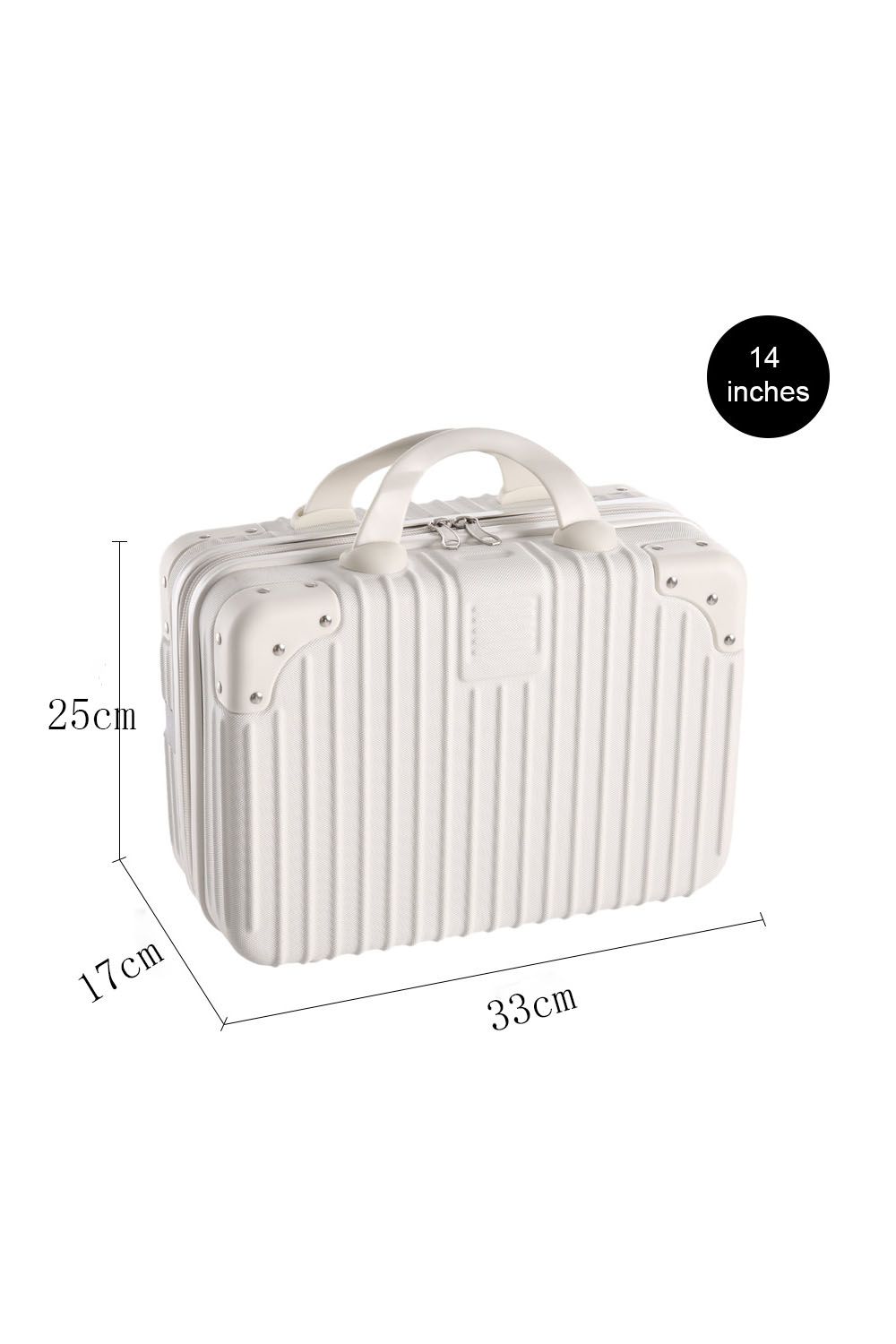SHEONLY White Portable Makeup Case for Travel Suitcase image 3