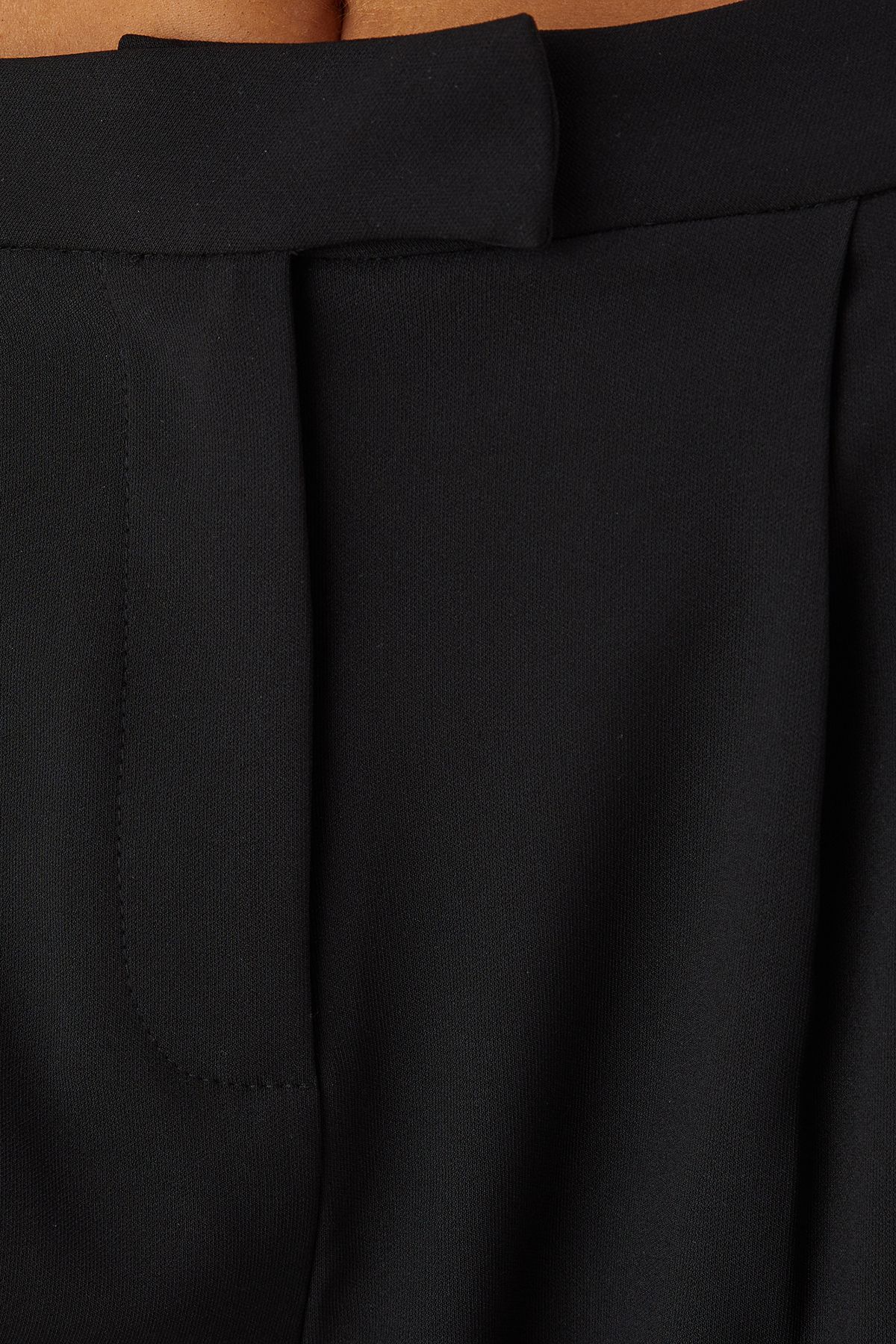 MissPap Shoulder Pad Top and Tailored Trouser Co Ord Black image 5