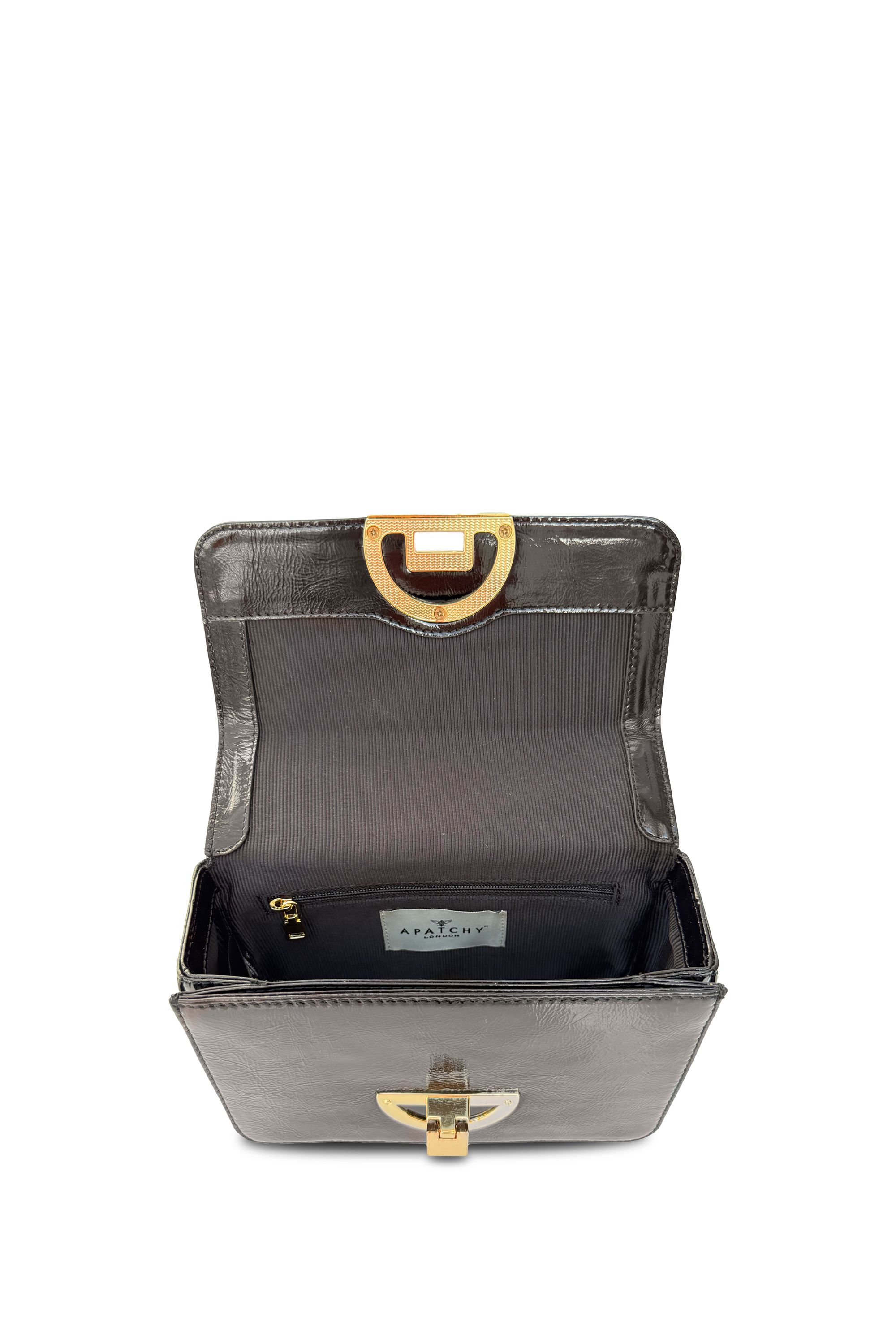 Apatchy London The Tilly Crinkle Pattern Leather Bag image 6