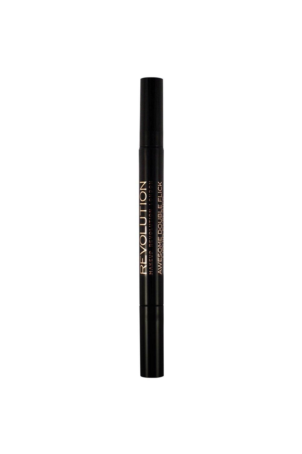 Revolution Thick & Thin Dual Liquid Eyeliner - Black Multi image 3
