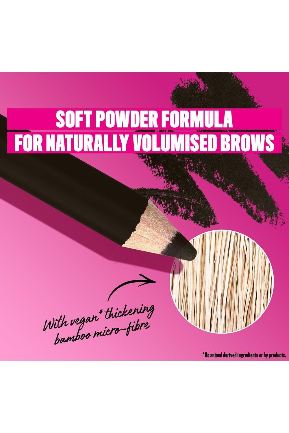 NYX Professional Makeup Powder Louder Brow Pencil 12HR Wear Buildable Micro-Fibres Black image 4