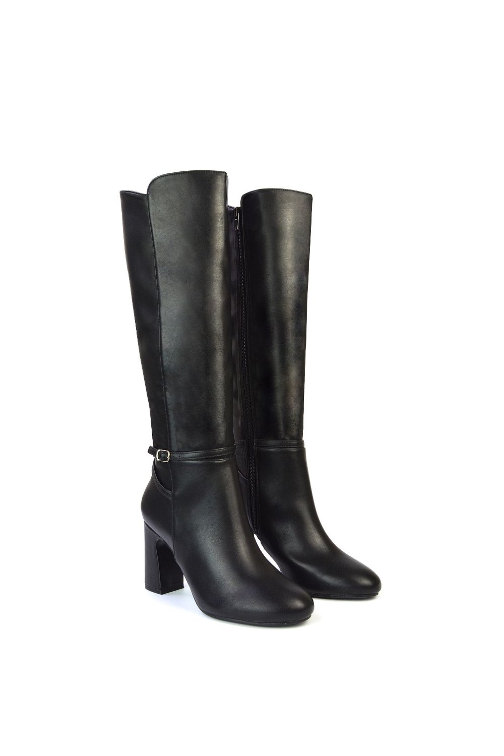 XY London 'Kadie' High Block Heel Knee High Boots image 5