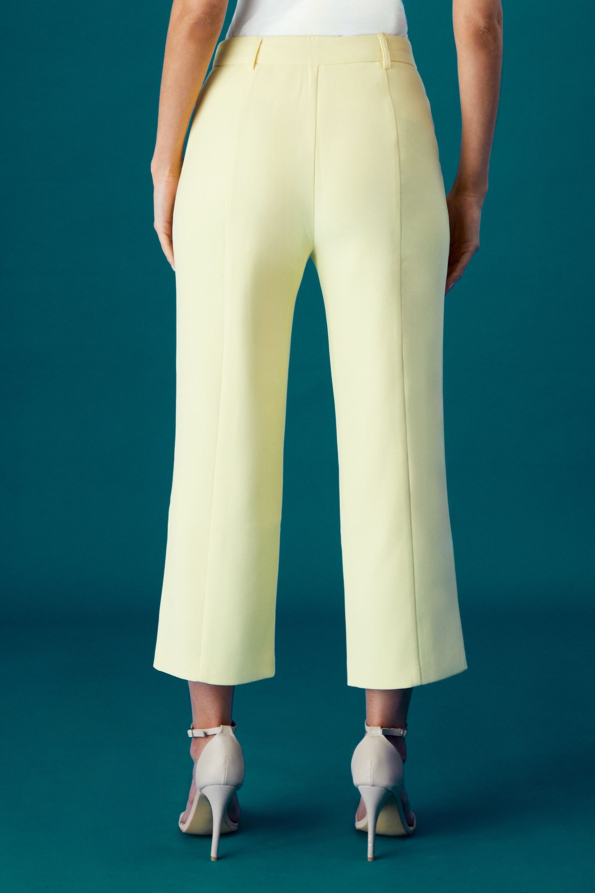 Coast Coast Muse Split Front Crop Trouser Yellow image 3