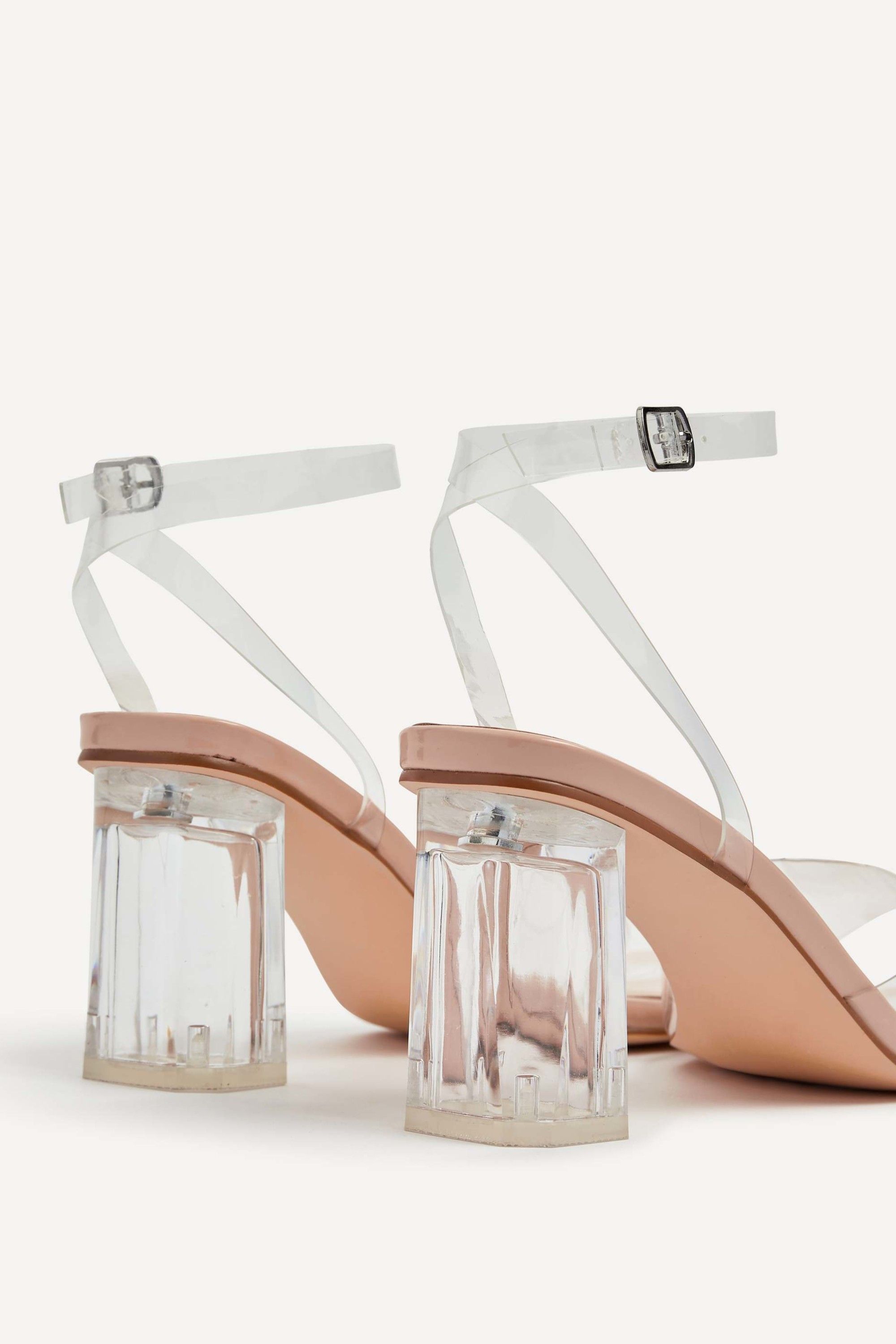 Linzi Cindy Nude & Perspex Sandal image 3