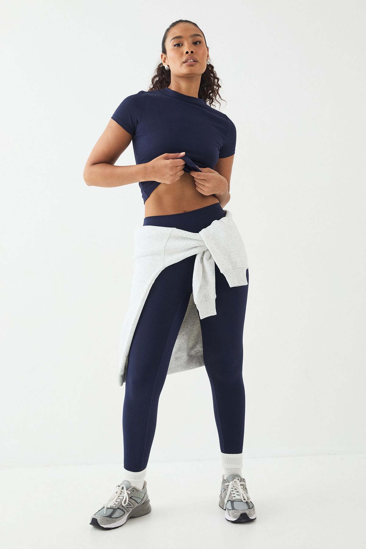 DSGN Studio DSGN Studio Ultra Sculpt High Waist Deep Waistband Legging Navy image 3