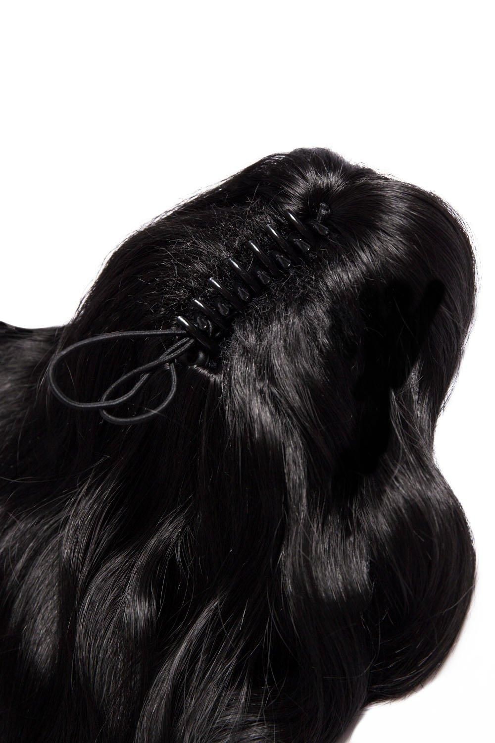 Lullabellz Brushed Out Wave 16inch Claw Clip Pony Natural Black image 3