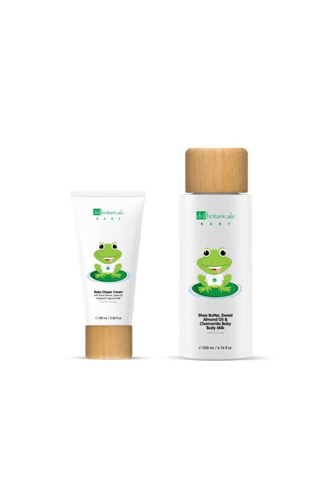 Dr. Botanicals Baby Sweet Almond Oil Diaper Cream & Body Milk Kit image 1