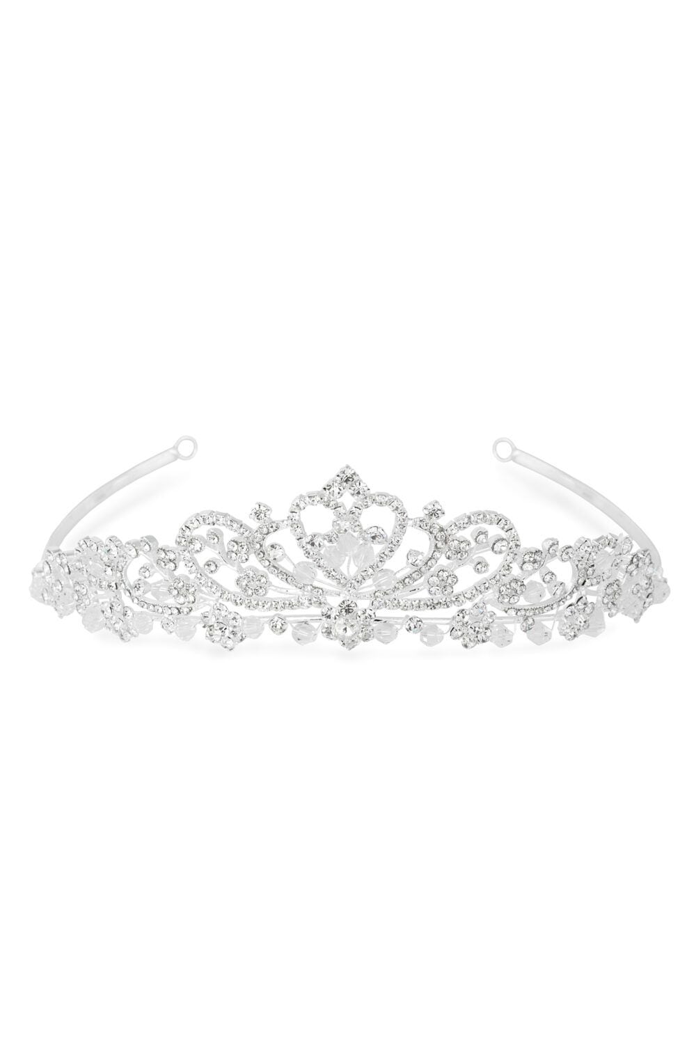 Jon Richard Iris Raised Diamante Tiara - Gift Pouch image 1