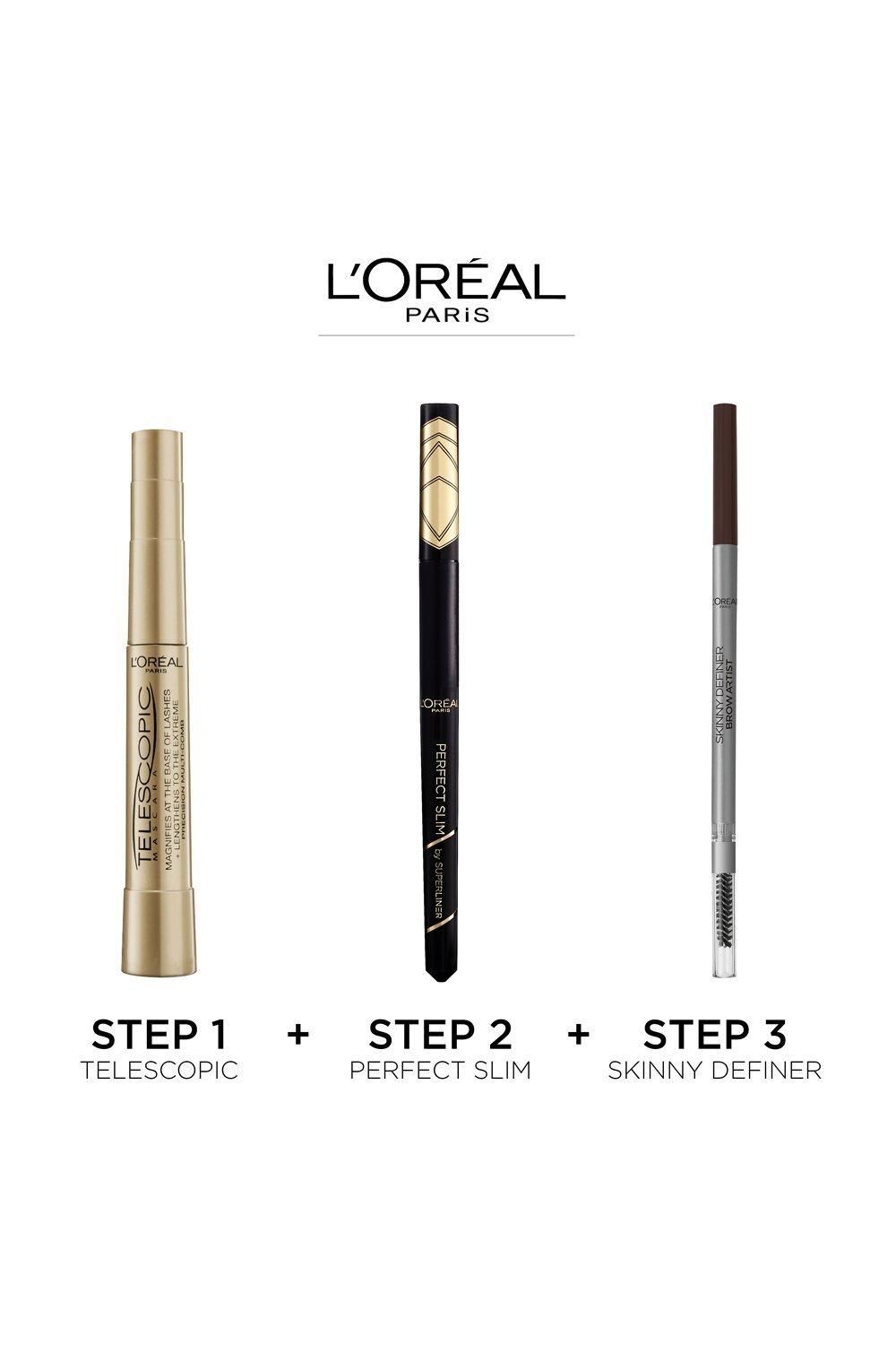 L'Oréal Paris Telescopic Mascara Extra Black, precise application for up to 60% longer looking lashes Magnetic Black image 6