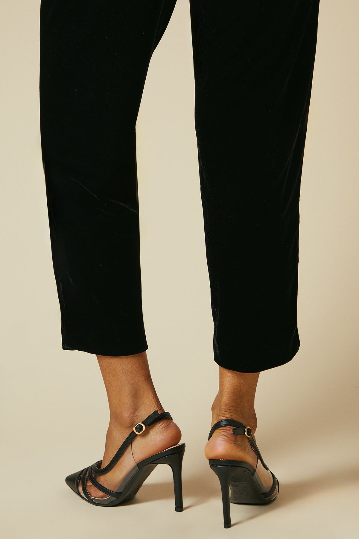 Dorothy Perkins Wide Fit Detroit Slingback Court Shoes Natural Black image 3