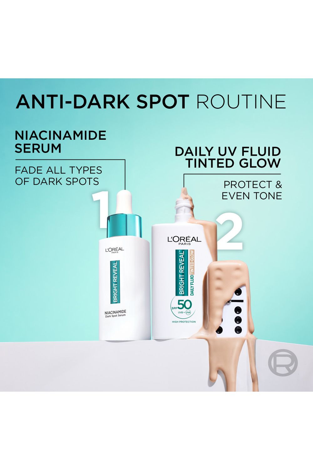 L'Oréal Paris Daily Fluid Tinted Glow SPF 50+, Pearl Glow, 50ml Multi image 8