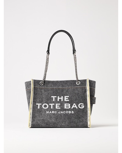 Marc Jacobs The Tote Bag Denim Shoulder Bag Wo - Black