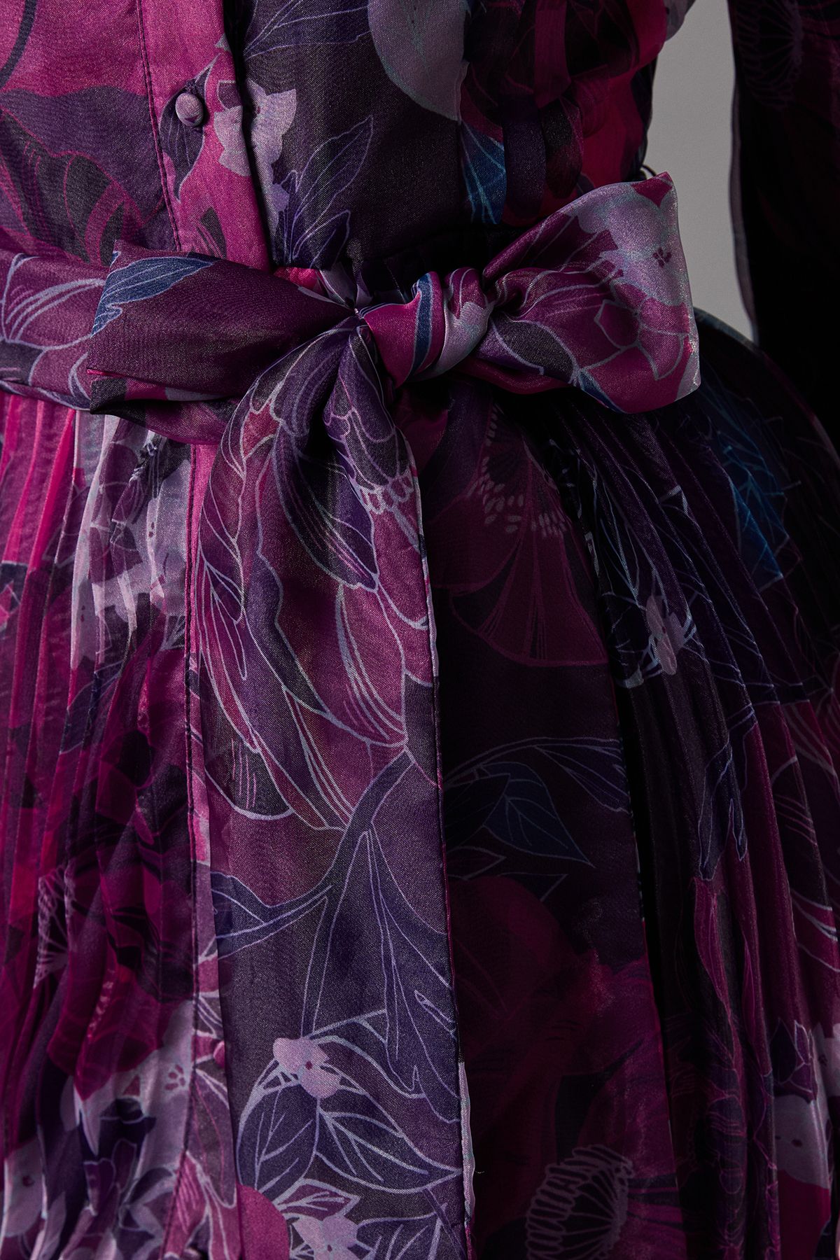 Coast Organza Printed Shirt Dress Purple image 5