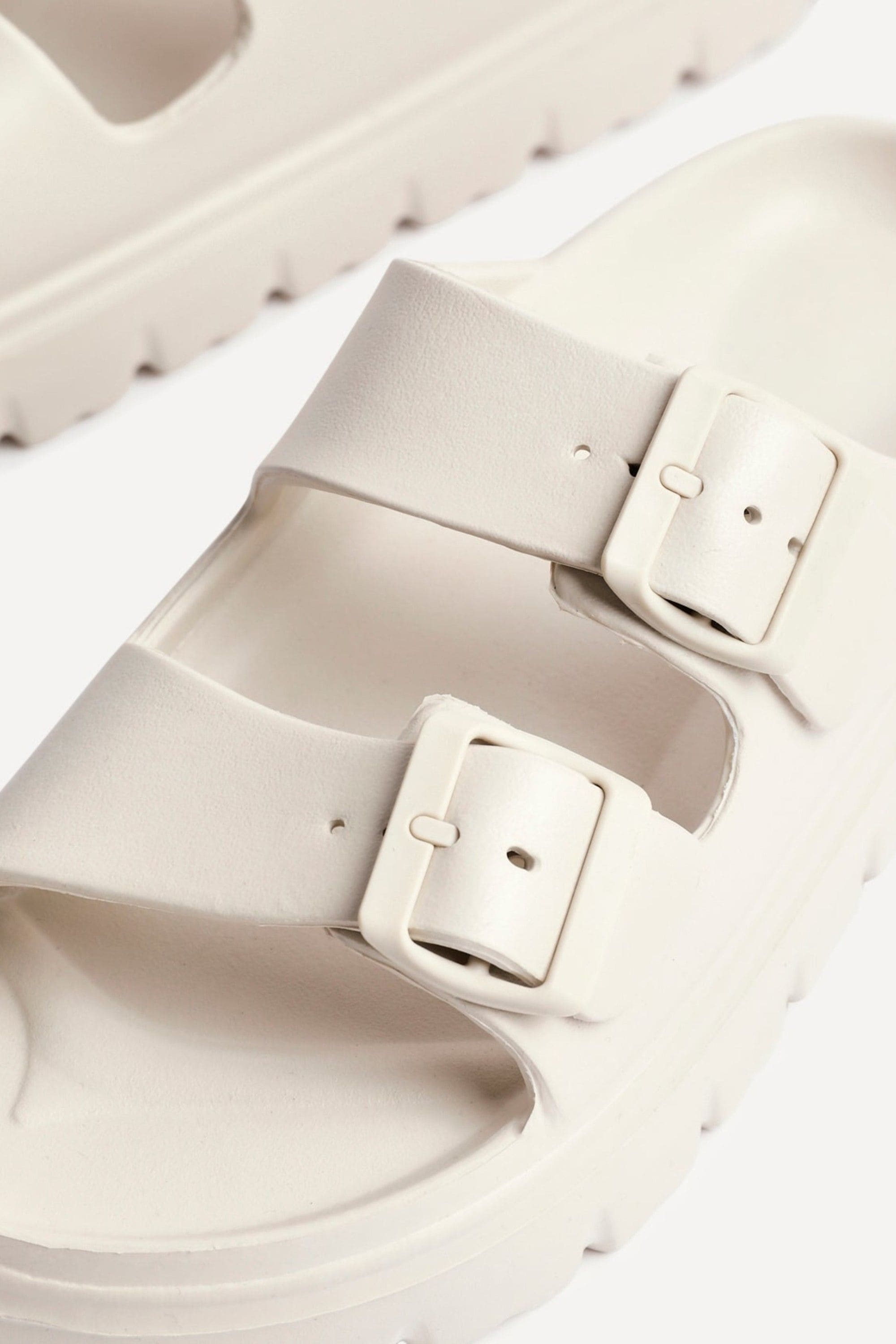 Linzi Sirocco Nude Platform Slider Sandals image 5